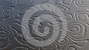 3d rendered Sheet metal silver solid black background industry.