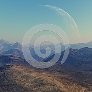 3d rendered Space Art: Alien Planet