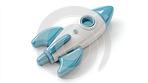 Cute Cartoon Rocket Ship, Ready for Launch!