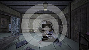 3D rendering of the abandoned Japanese Houses