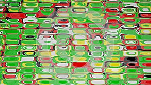 3D rendering. Abstract background with colorful shapes. Abstract painting in Gustav Klimt style. photo