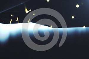 3D Rendering abstract background. Low poly mesh with connection lines and glowing dots or point. Cloud computing. Hi