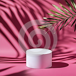 3d rendering of abstract background for product presentation, mock up podium.