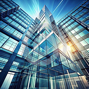 3D rendering of abstract building