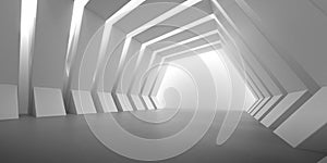 3d rendering of abstract concrete shape,Geometric structure