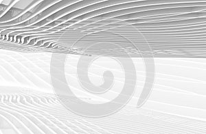 3d rendering. abstract modern gray curve panels pattern background