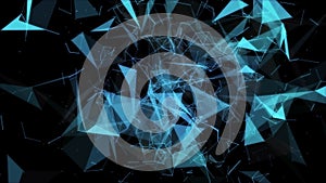 3D rendering of an abstract network plexus. Background for scientific and business technologies