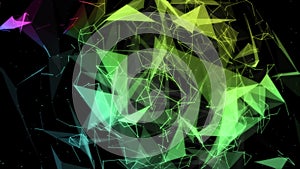 3D rendering of an abstract network plexus. Background for scientific and business technologies