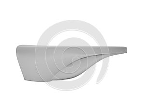 3D rendering abstract object geometry isolated on white background