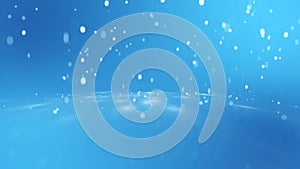 3D rendering of abstract shiny blue background