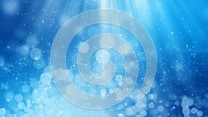 3D rendering of abstract shiny blue background
