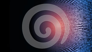 3D Rendering of Abstract technology background. Computer programming software coding with bug defect.