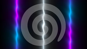 3d Rendering. Abstract violet, blue, black light pattern with the gradient. Background black dark modern