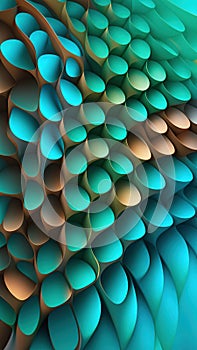 3d rendering of abstract wavy background.