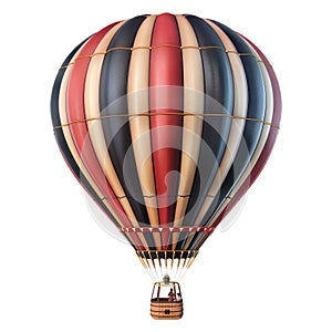 3D Rendering of a Air Balloon on Transparent Background - Ai Generated