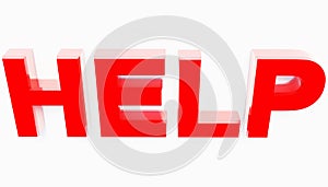3d rendering Animated red letters Help