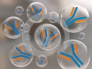 Antibody molecule background.