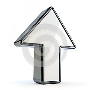 3D Rendering Arrow Icon Transparent photo