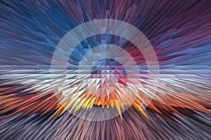 Background of abstract colored pyramids