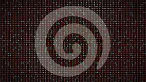 3D rendering of the background based on binary code technology