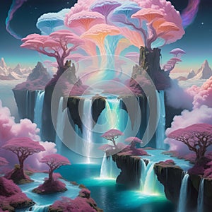 3d rendering of a beautiful landscape background3 background