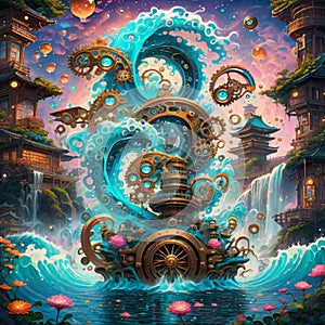 3d rendering of the beautiful magic background3 background