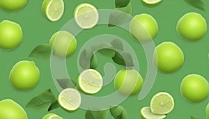 3d rendering bergamot fruit bergamot isolated green background
