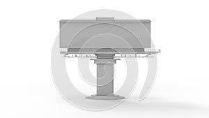 3d rendering of billboards isolated in white stucio background