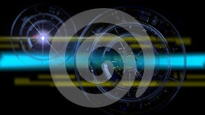 3D Blockchain Digital data,background