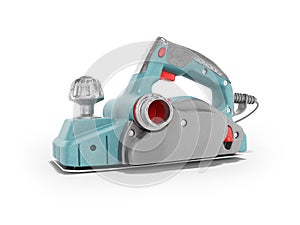 3d rendering of blue jigsaw on white background with shadow