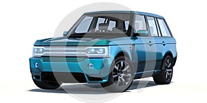 3D rendering concept car