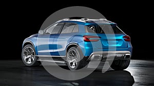 3D rendering of a generic concept car