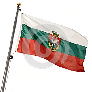 3D rendering of Bulgaria flag