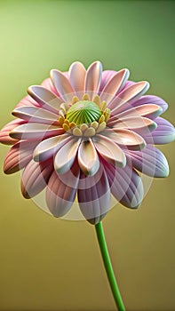 3d rendering of chandramallika flower. Generative AI photo