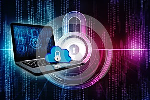 3d rendering Cloud computing concept