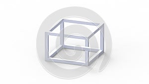 3D rendering of a computer generated optical Escher illusion