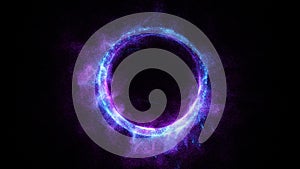 3D rendering cosmic energy strings. Energy flows in the form of thin bright elements