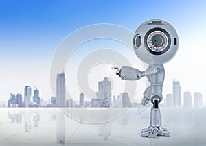 Mini robot finger point