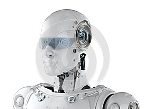 Robot with eyeglasses