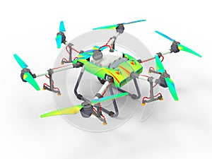 3D rendering - drone propeller finite element analysis photo