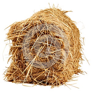 3D Rendering of a Dry Hale Bale on Transparent Background - Ai Generated