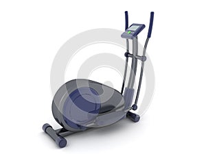 3D Rendering of eliptical bycicle photo
