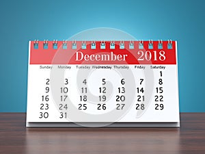 3D rendering calendar