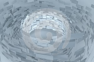 3d rendering, flow square paper, creative background