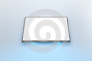 3D Rendering of Flat Screen TV Indoor