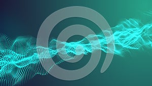 3D rendering Glow future abstract digital particles background