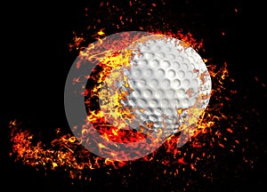 3D rendering, golf ball,