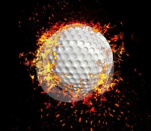 3D rendering, golf ball,