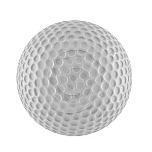 3D rendering of golf ball