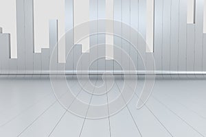 3d rendering, graph chart background, business graph